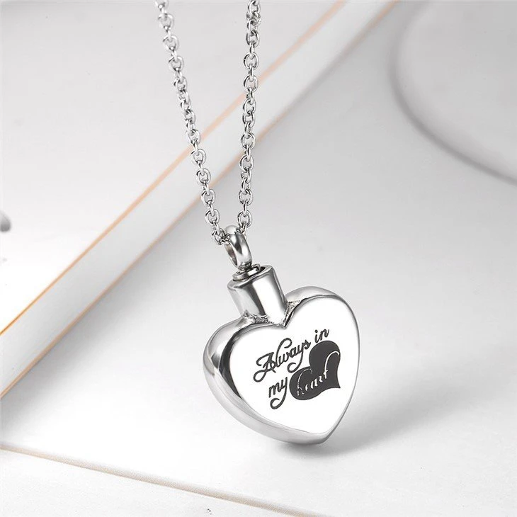 stainless steel cremation pendant