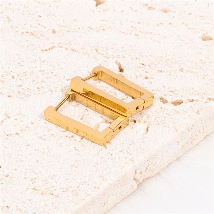 rectangle hoop earrings