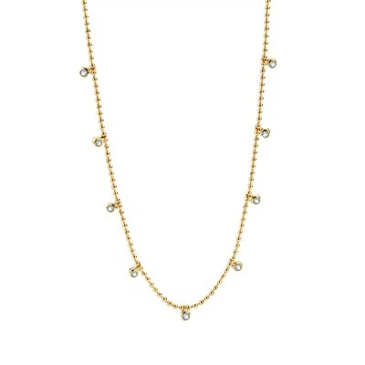 Циркониева позлатена сферична верига безел