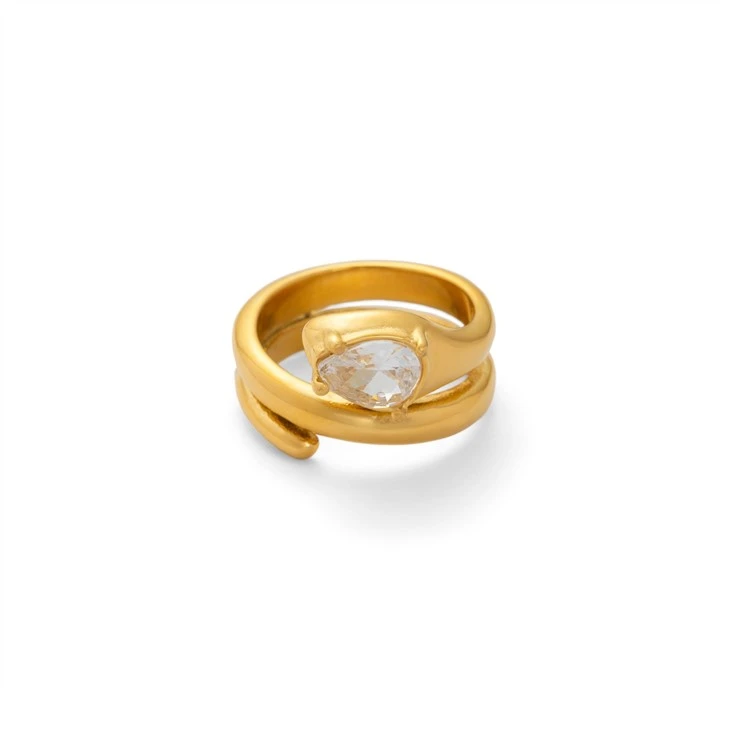 CZ Minimalist Snake Ring best