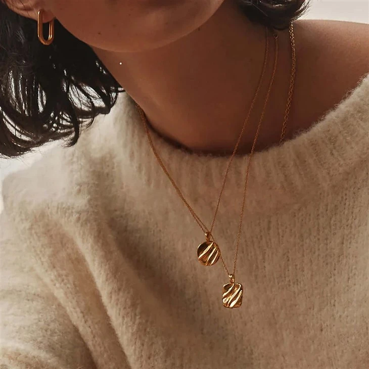 Mini Molten Pendant Necklace