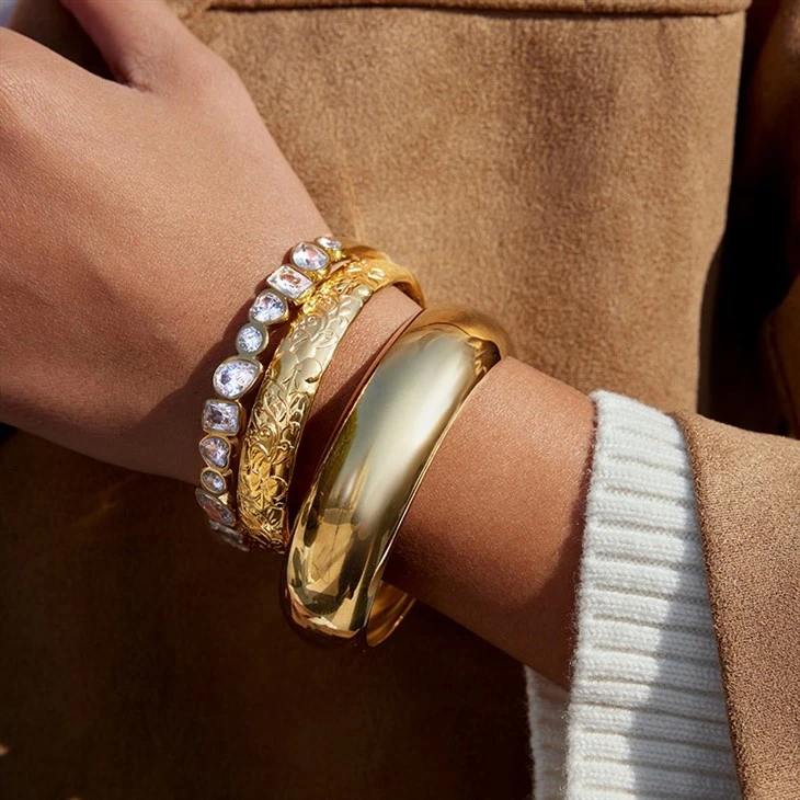 Minimalist Multi Shape CZ Bangle factory