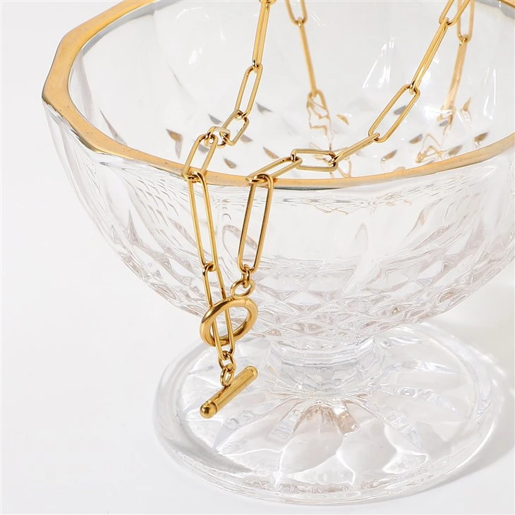 OT Rectangle Link Chain Necklace