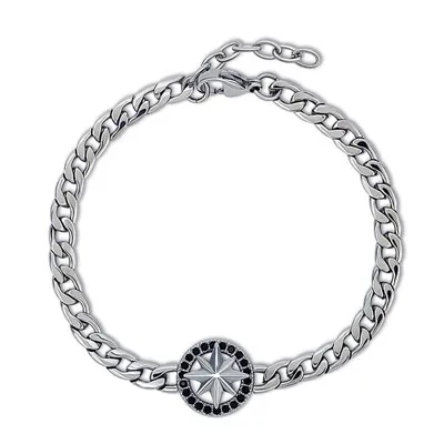 CZ Compass Cuban Link Гривна от неръждаема стомана