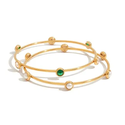 Dainty Bezel Bangle