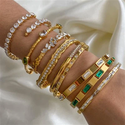 От неръждаема стомана цирконови камъни