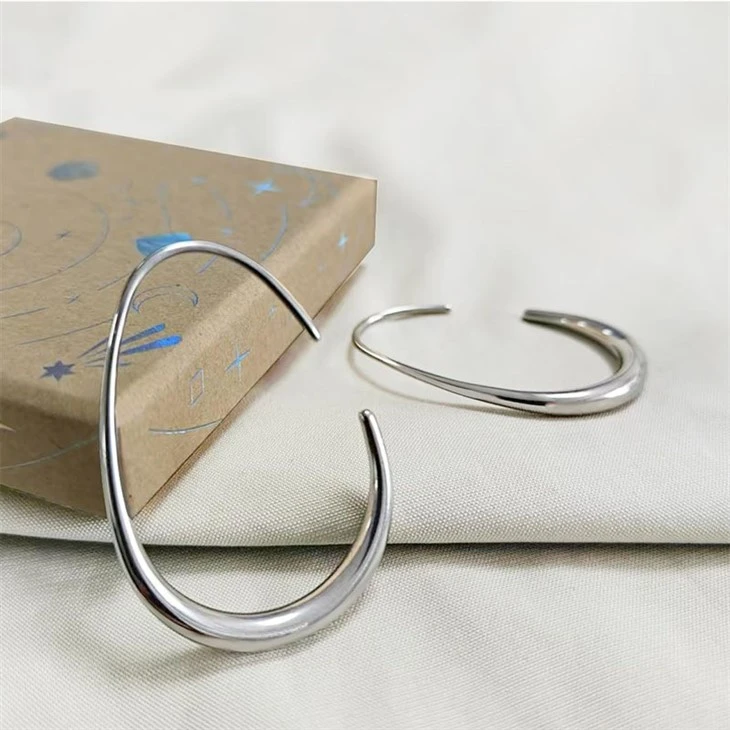 Teardrop Open C Hoop Earrings best